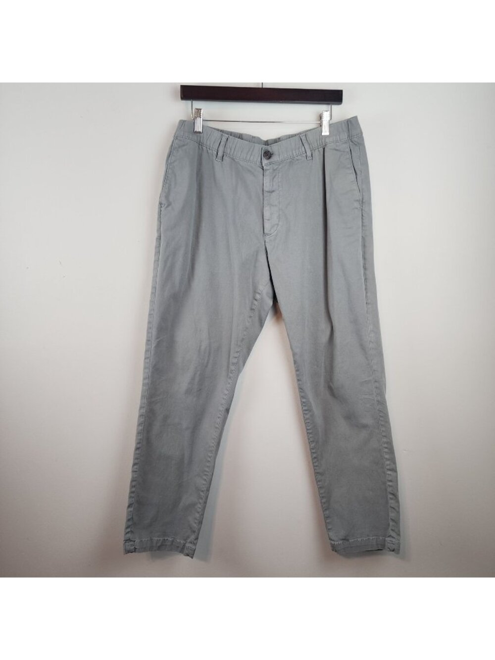 Bearbottom  Men XL 30 Inseam 29" Gray Stretch Pants Elastic Waist